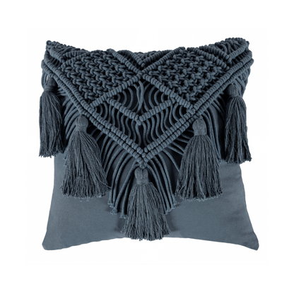 Cojín Macrame Navy