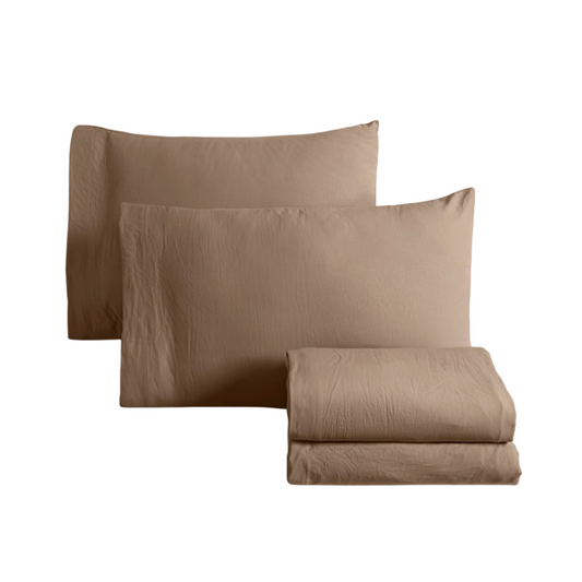 Juego de Sábanas Washed - Microfibra Suaves