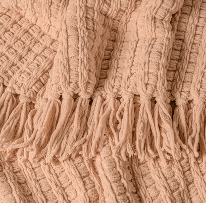 Frazada Chenille Rose