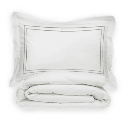 Juego Funda de Duvet Doble Festón de 300 Hilos Algodón