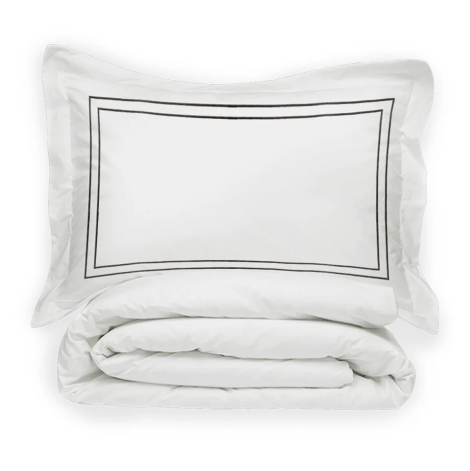 Juego Funda de Duvet Doble Festón de 300 Hilos Algodón