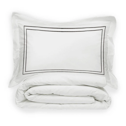 Juego Funda de Duvet Doble Festón de 300 Hilos Algodón